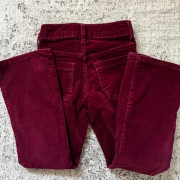 🧡3/15 GAP 70s Flair High Rise Corduroy Pants Adjustable Waist Kids 6 SLIM - Picture 8 of 10